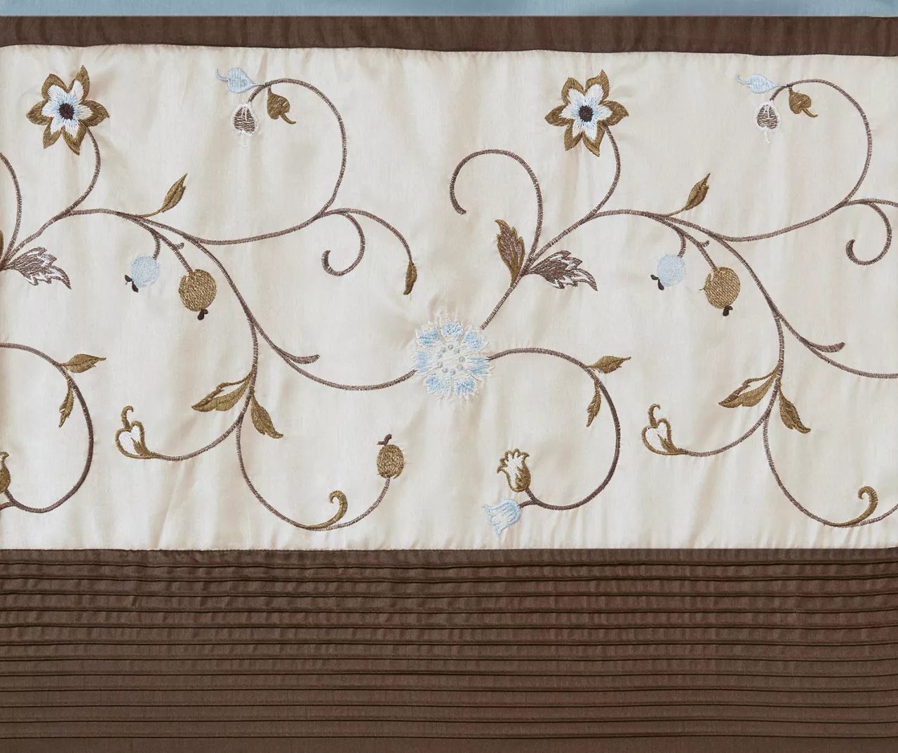 Monroe Embroidered Light-Filtering Rod Pocket Curtain Panel, (84") - Image 11