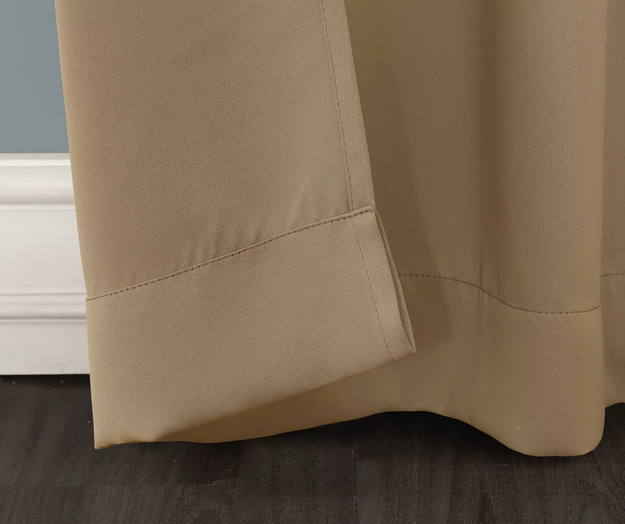 Loretta Taupe Blackout Grommet Curtain Panel, (84") - Image 3