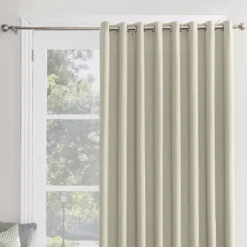 Loretta Pearl Blackout Grommet Curtain Panel, (84")
