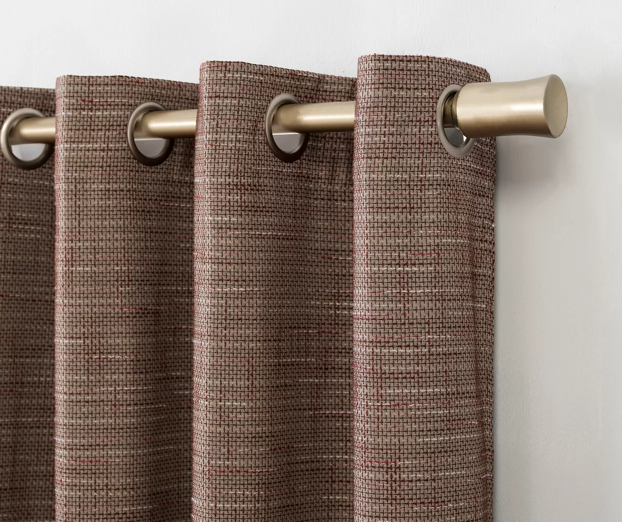 Wilbon Russet Linen Blackout Curtain Panel, (84") - Image 3