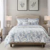 Leisha Blue Full 8-Piece Reversible Comforter Set