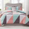 Zuri Aqua Reversible Comforter Set
