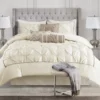 Piedmont Ivory Tufted Queen 7-Piece Comforter Set