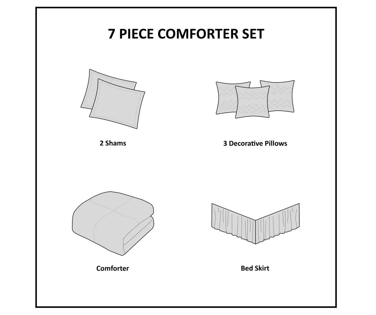 Piedmont Ivory Tufted King 7-Piece Comforter Set - Image 12