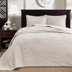 Vancouver Cream Full 3-Piece Bedspread Set