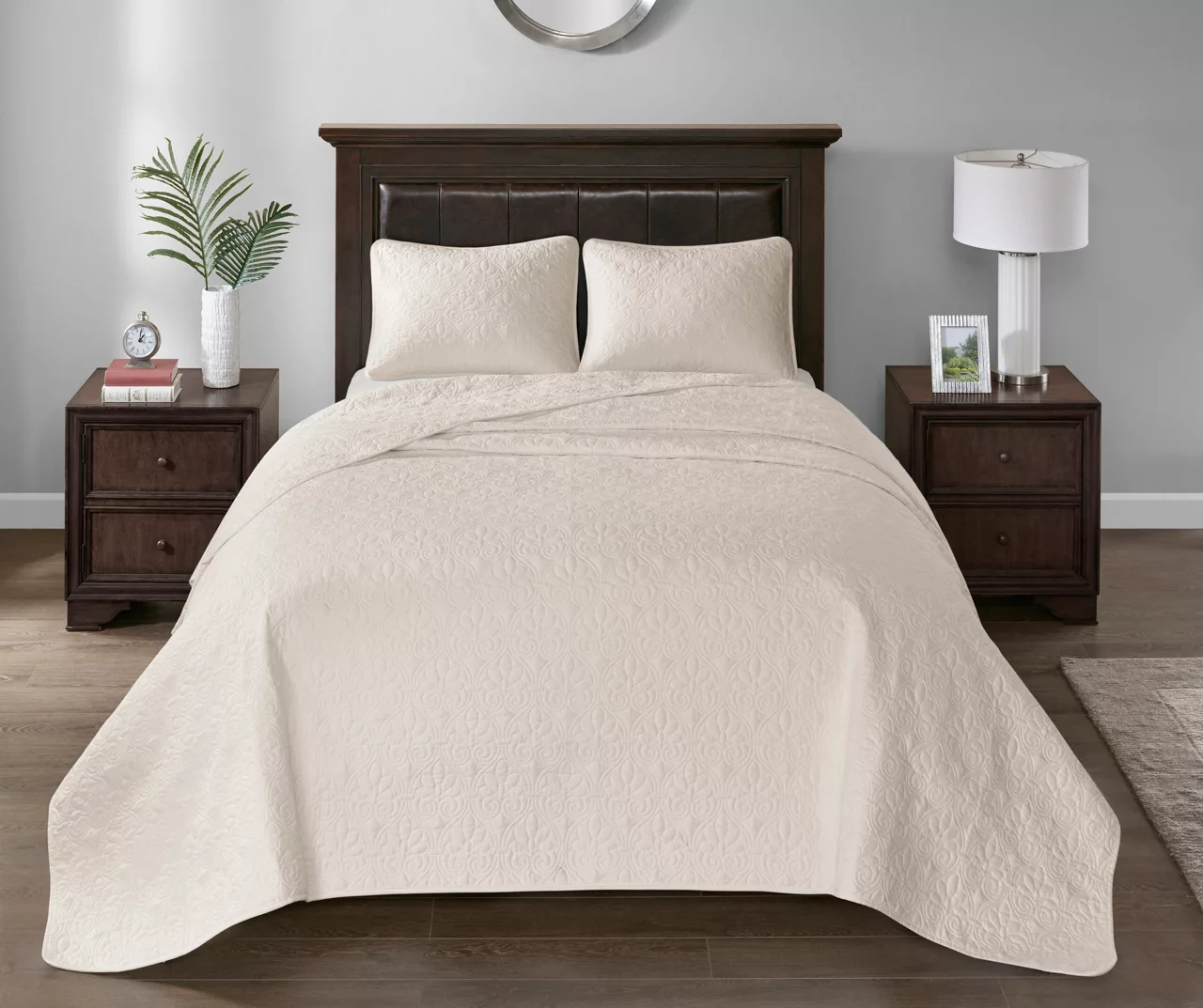 Vancouver Cream King 3-Piece Bedspread Set - Image 3