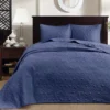 Vancouver Navy Queen 3-Piece Bedspread Set