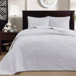Vancouver White Full 3-Piece Bedspread Set