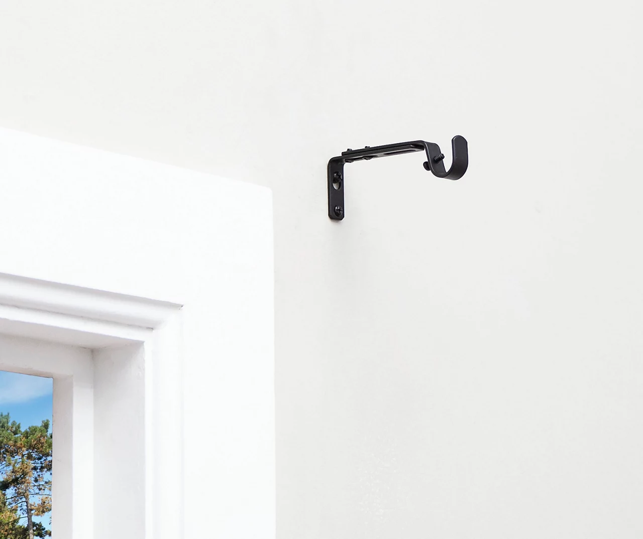 Legacy Black Adjustable Curtain Rod Brackets, 2-Pack - Image 6