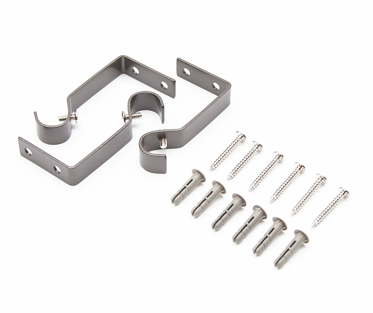 Tasha Italian Black 5/8" Steel Decorative Curtain Rod, (66" - 120") - Image 2