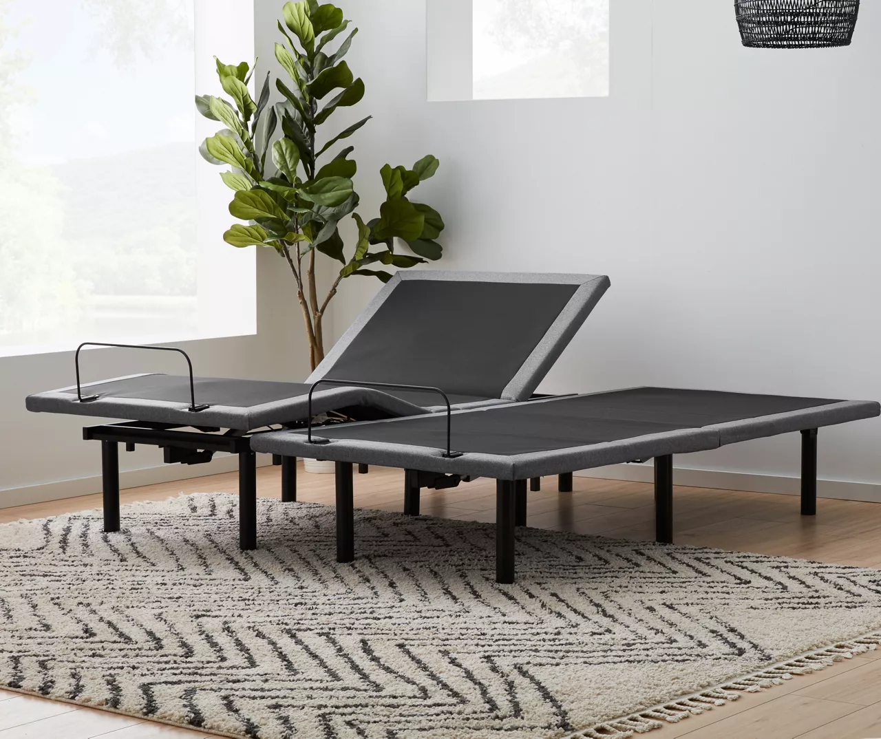 12" Split King Hybrid Gel Memory Foam Mattress & Adjustable Bed Base Set - Image 2