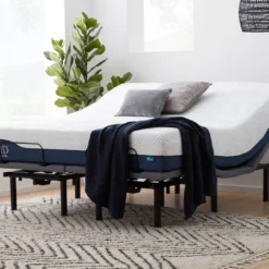 12" King Hybrid Gel Memory Foam Mattress & Adjustable Bed Base Set