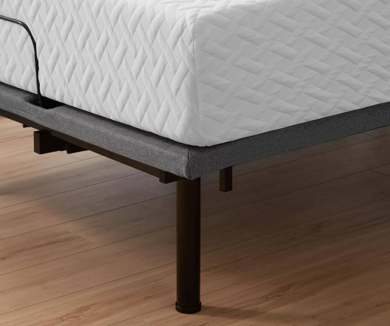 10" Split King Medium Memory Foam Mattress & Adjustable Bed Base Set - Image 2