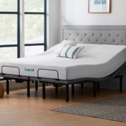 10" King Plush Memory Foam Mattress & Adjustable Bed Base Set