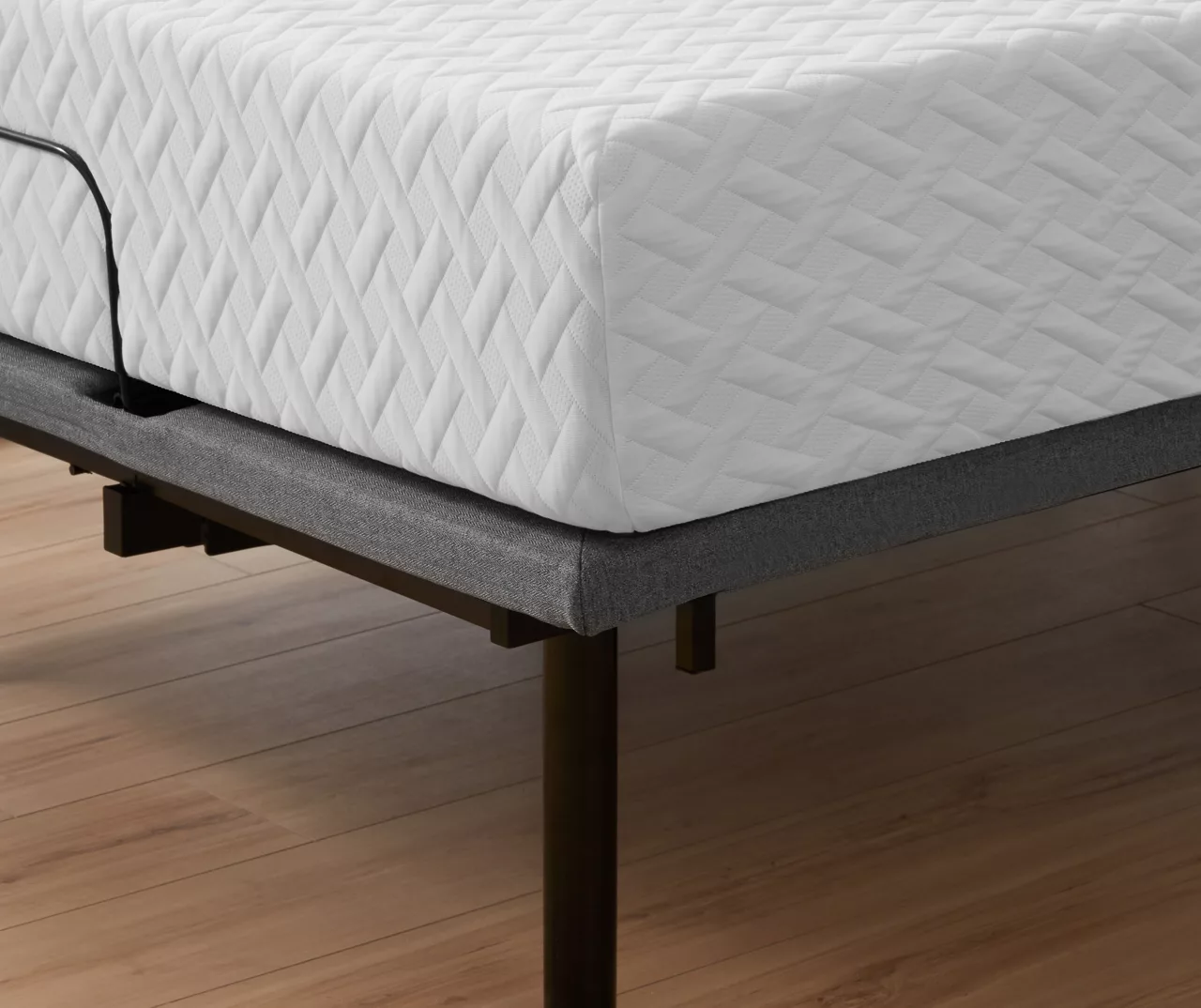 10" King Plush Memory Foam Mattress & Adjustable Bed Base Set - Image 2