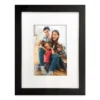Black Matted Linear Photo Frame, (5" X 7")