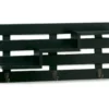 Black Tiered Slat Wall Shelf With 3 Hooks