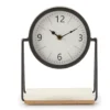 Black Round Elevated Tabletop Clock