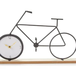 Black Bicycle Tabletop Clock