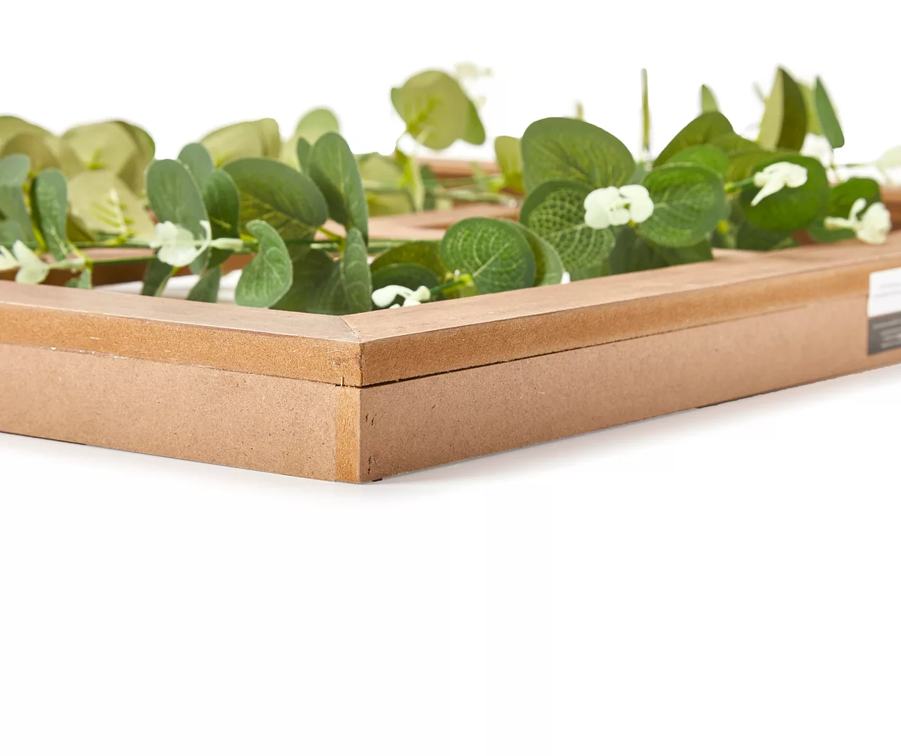 Brown & Green Wreath On Window Pane Wall Décor - Image 2