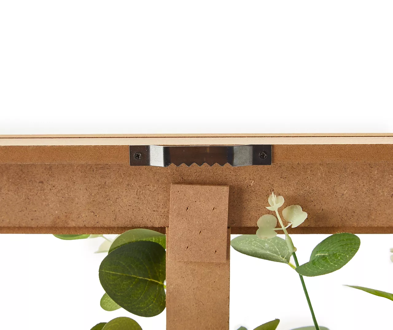 Brown & Green Wreath On Window Pane Wall Décor - Image 4