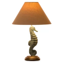 Brown & Blue Seahorse Table Lamp