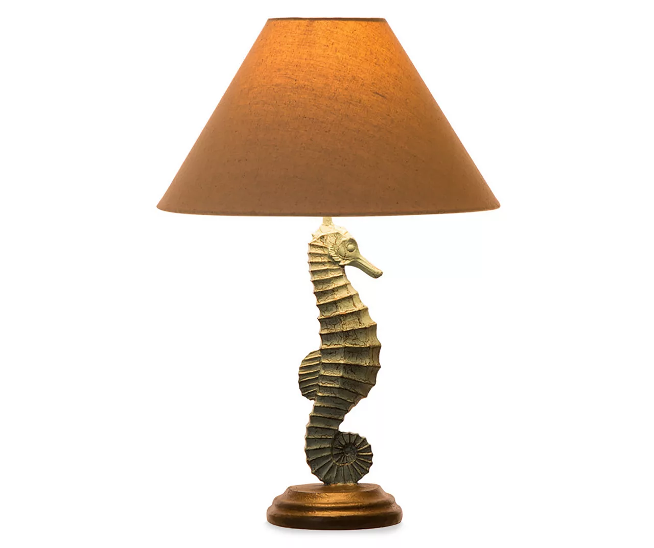 Brown & Blue Seahorse Table Lamp