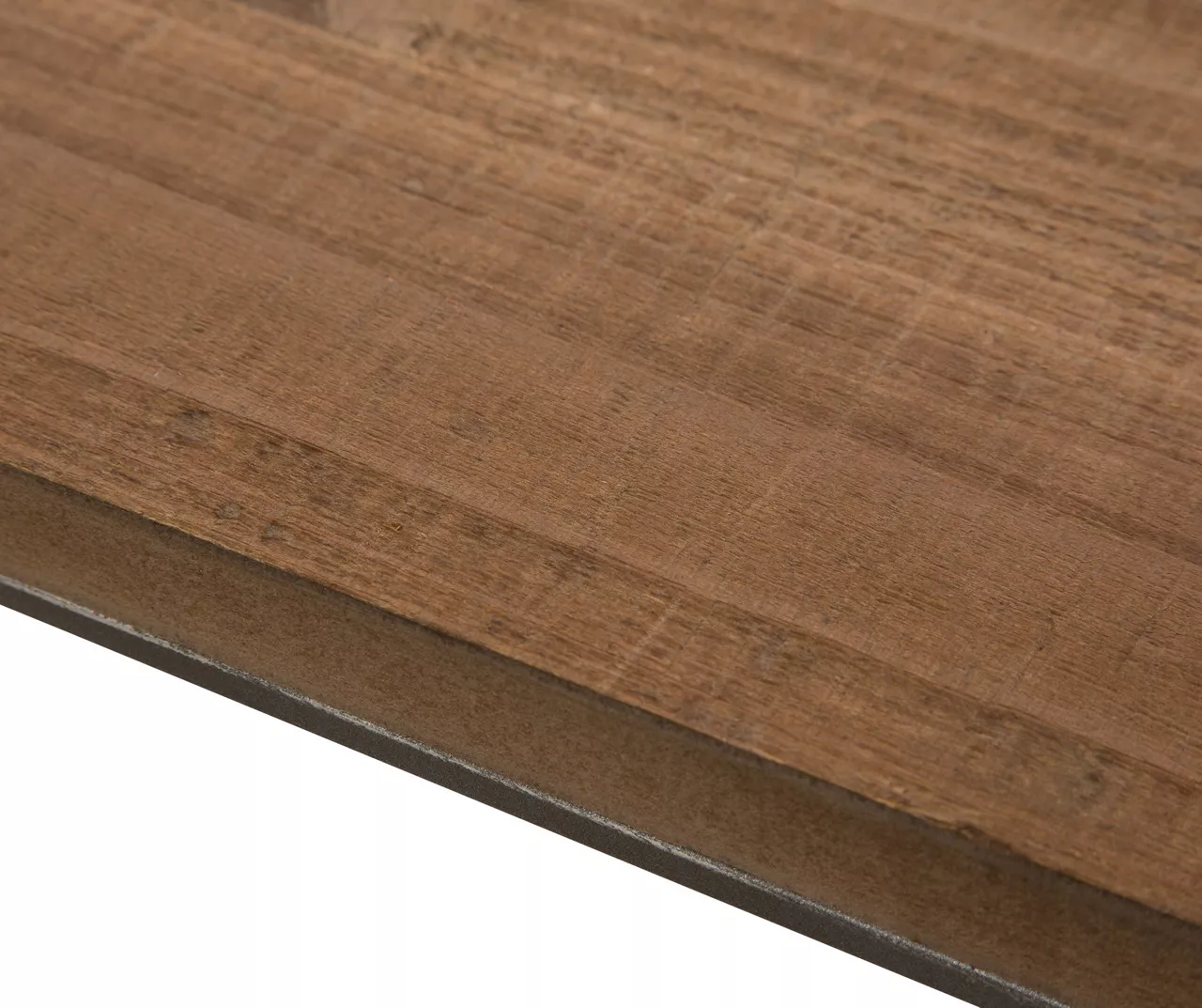 Natural Brown & Black Cross-Bar Wall Shelf, (31.5") - Image 3