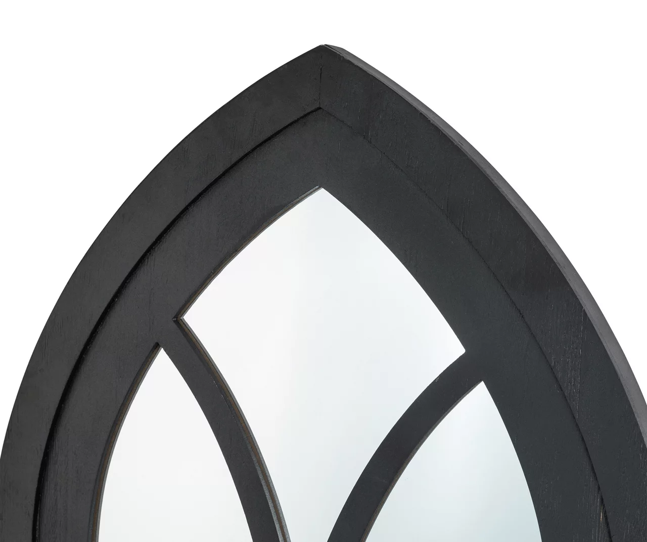 Black Arching Windowpane Wall Mirror, (40.16") - Image 8