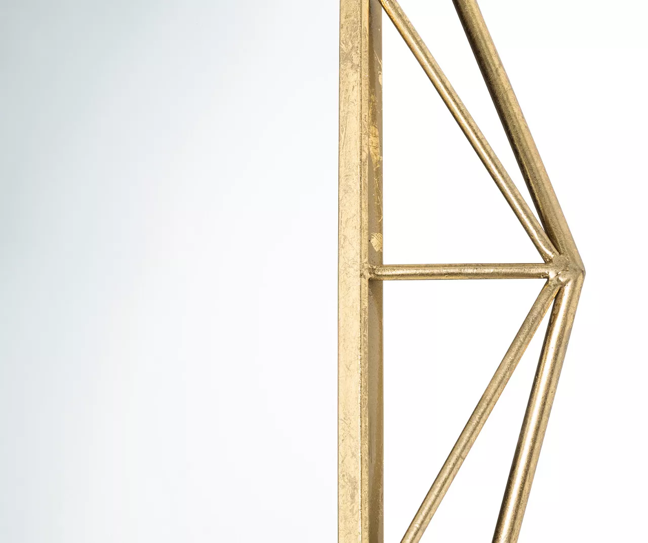 Gold Octagon Geometric-Border Wall Mirror, (28.15") - Image 7