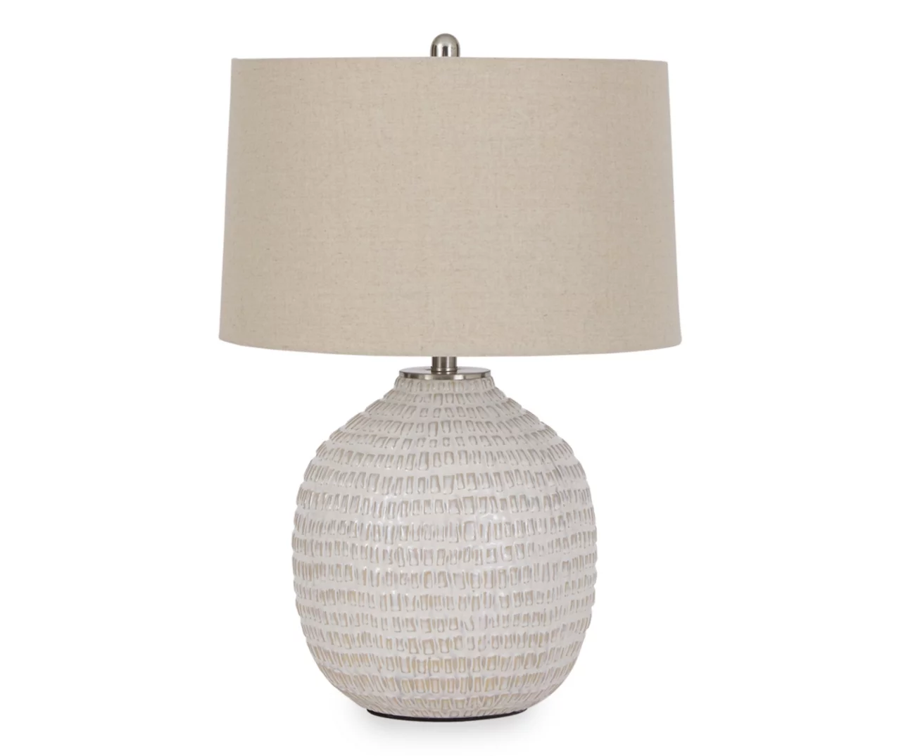 Beige Textures Jamon Ceramic Table Lamp