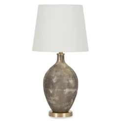 Gray & Gold Jemarie Glass Table Lamp