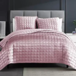 Blush Lyndon 3-Piece King Coverlet Comforter Set