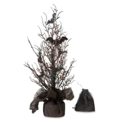 20" LED Bats Mini Halloween Tabletop Tree