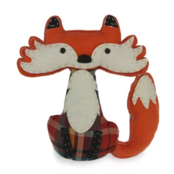 Northlight Plaid Sitting Fox Plush Tabletop Decor