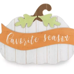 "Favorite Season" Pumpkin Hanging Wall Decor