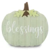 "Blessings" Green Pumpkin Hanging Wall Decor