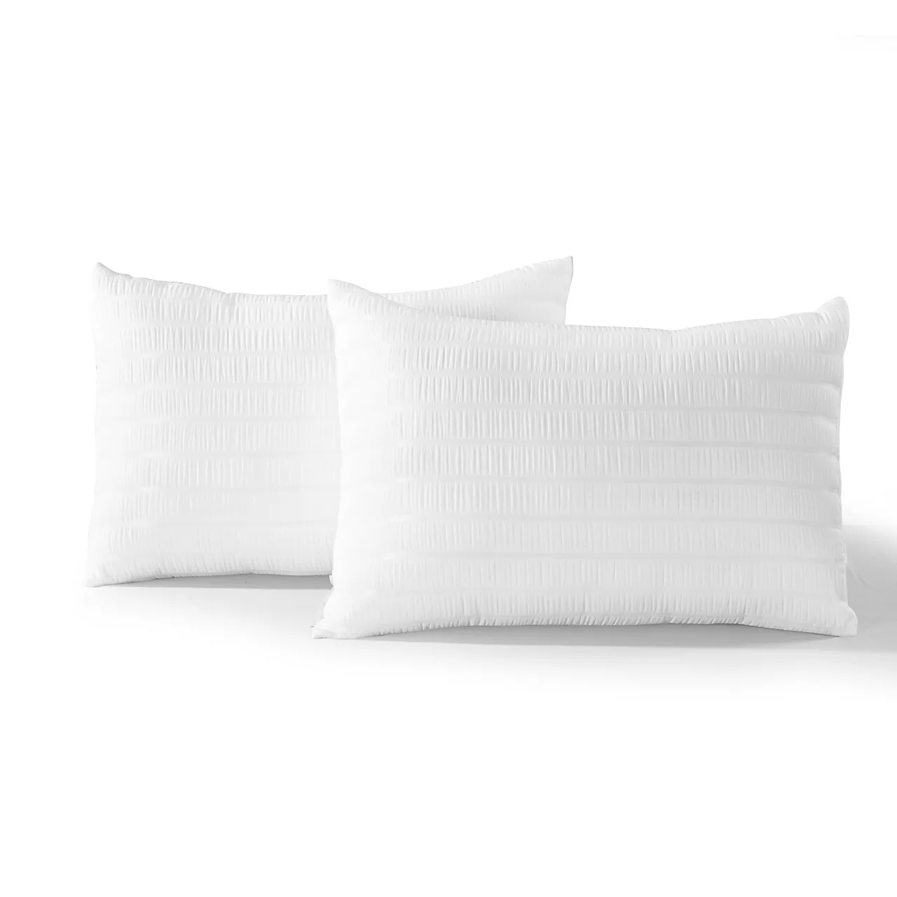 Farmhouse White Seersucker King 5-Piece Comforter Set - Image 4