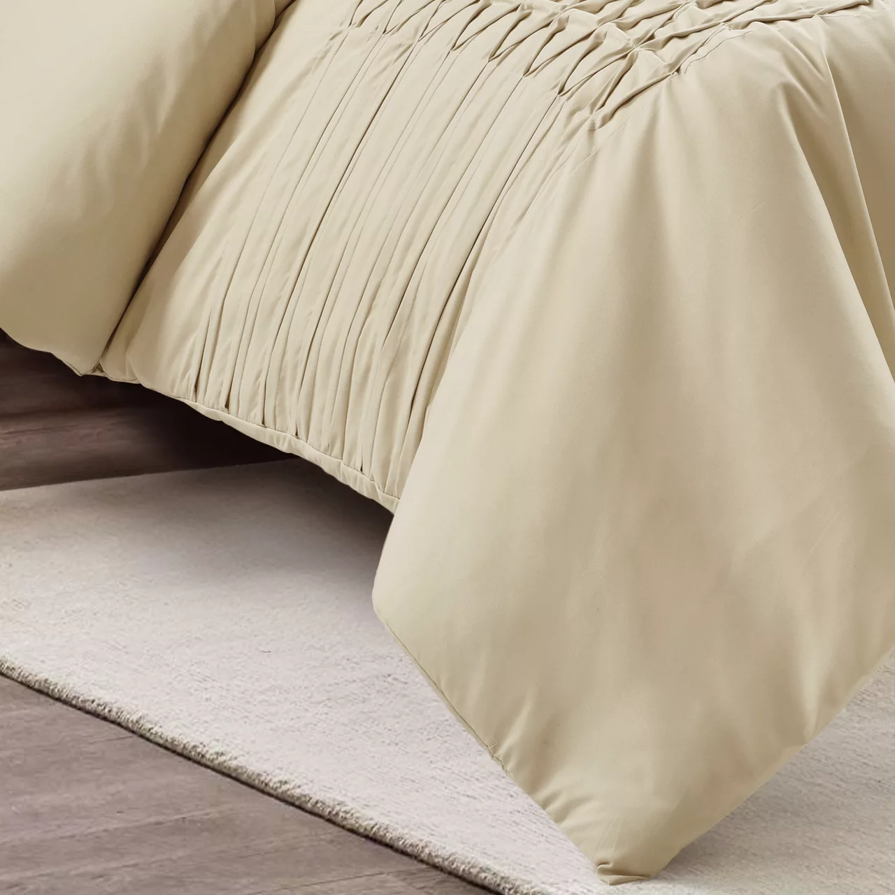 Aurora Pleated Pintuck Comforter Set - Image 12