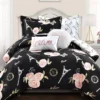 Black & Peach Botanical Paris Twin 5-Piece Comforter Set