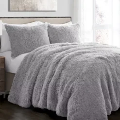 Emma Faux Fur Comforter Set