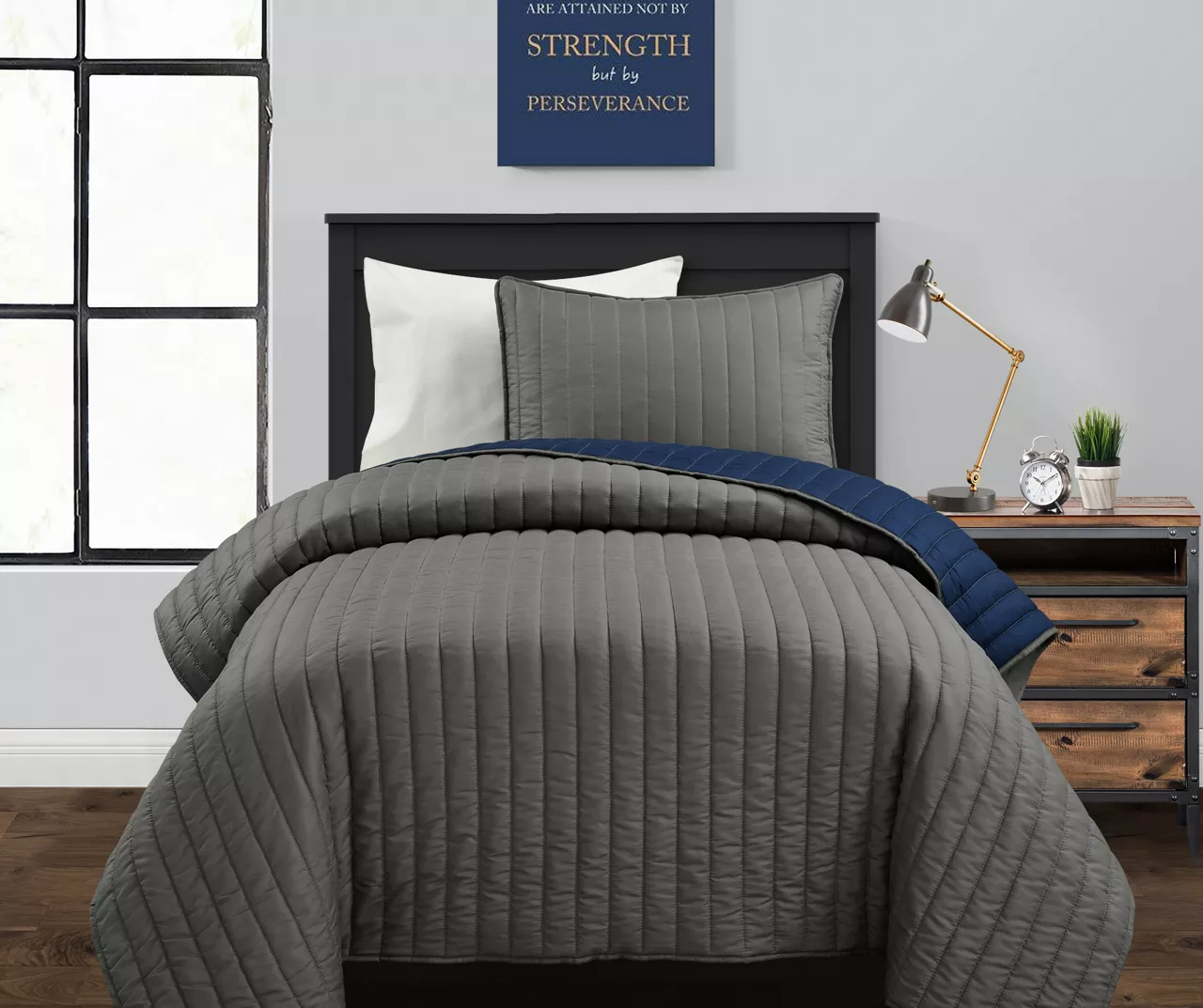 Stripe All-Season Coverlet Quilt Set - Image 4