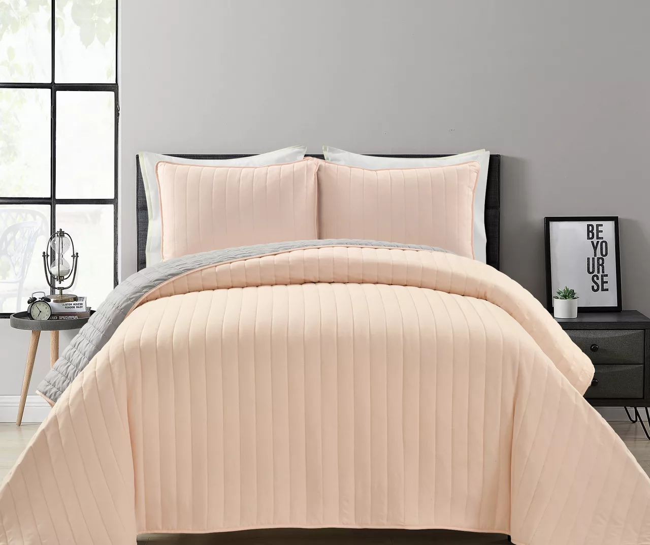 Stripe All-Season Coverlet Quilt Set - Image 2