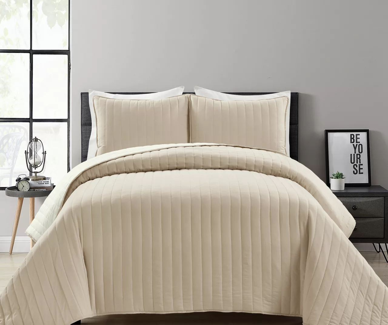 Stripe All-Season Coverlet Quilt Set - Image 7