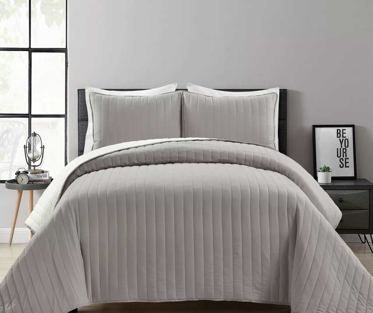 Stripe All-Season Coverlet Quilt Set - Image 3