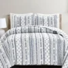 Hygge Geometric Stripe Quilt Set