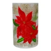 Northlight Red Poinsettia Flameless LED Candle Holder