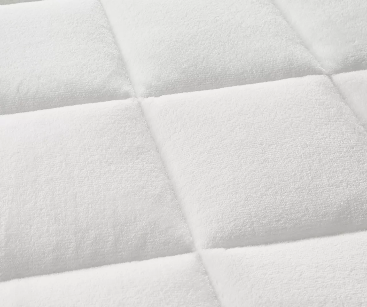 White Waterproof Down-Alternative Twin XL Mattress Pad - Image 3