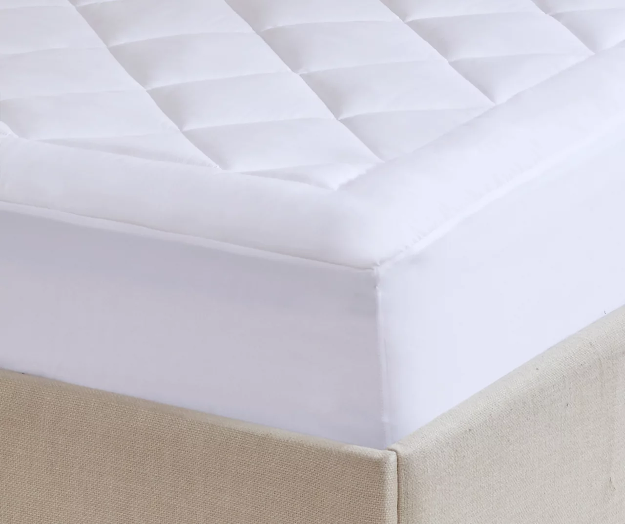 Harmony White Waterproof Twin Mattress Pad - Image 3