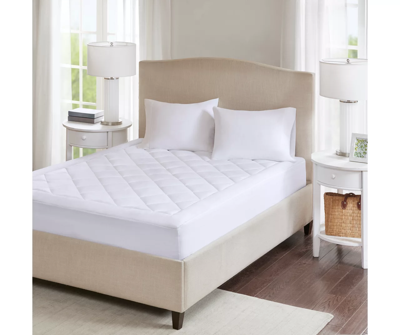 Harmony White Waterproof Twin Mattress Pad